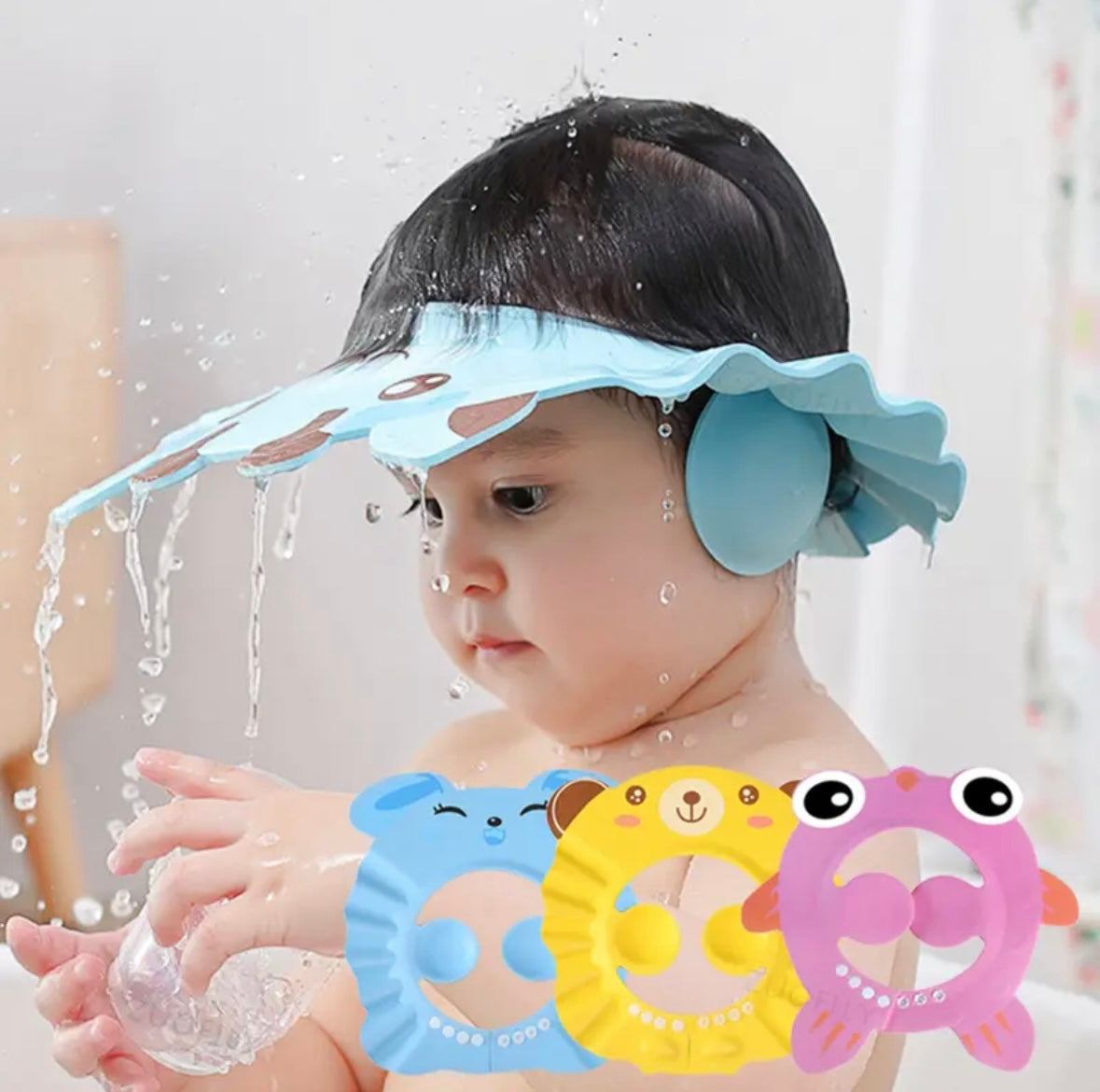Zachte Verstelbare Babydouche Kap voor Haarwassen: Oorbescherming voor Kinderen tijdens het Baden en Douchen
